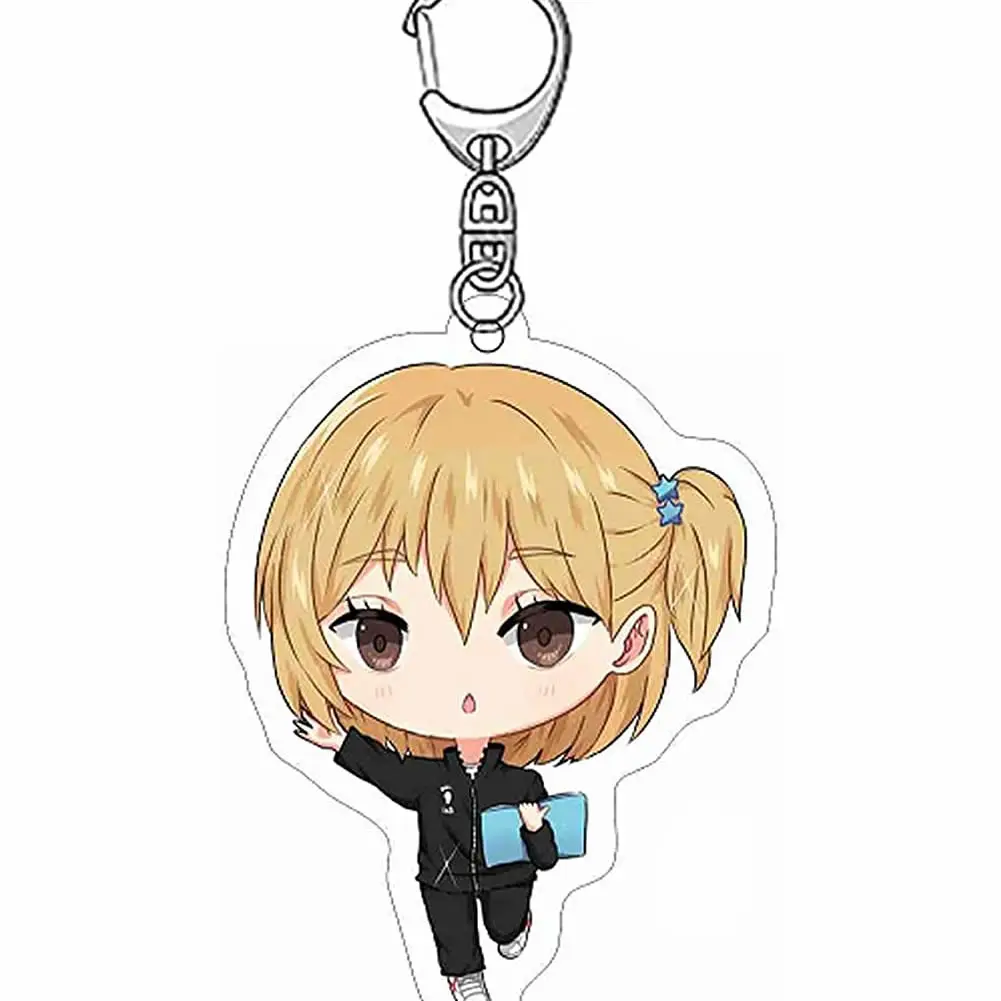 

CosNoble Hitoka Yachi Keychain Anime Haikyuu Cosplay Key Ring Pendant Accessory