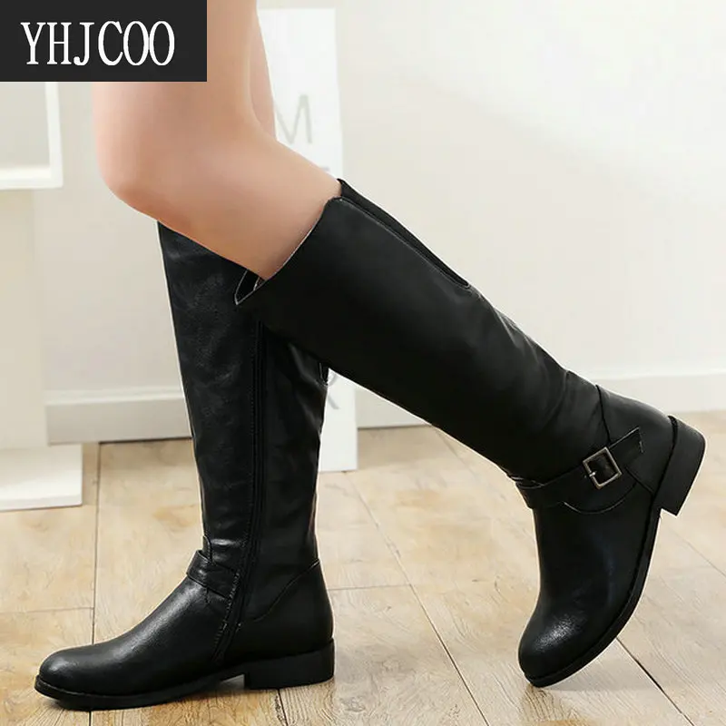Новинка 2020 качественные женские сапоги для верховой езды на мотоцикле до