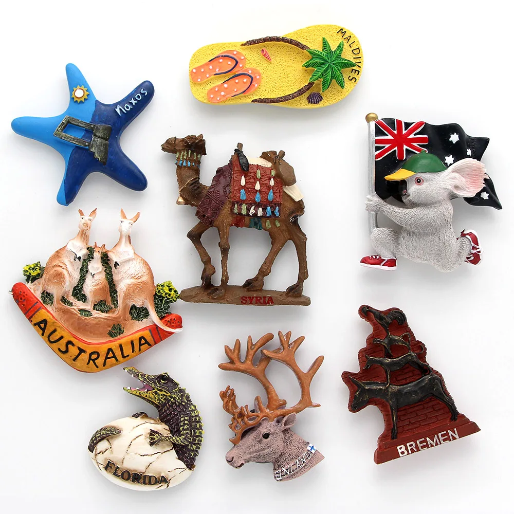 Австралия Сирии желтовато коричневый холодильник магниты на туристические