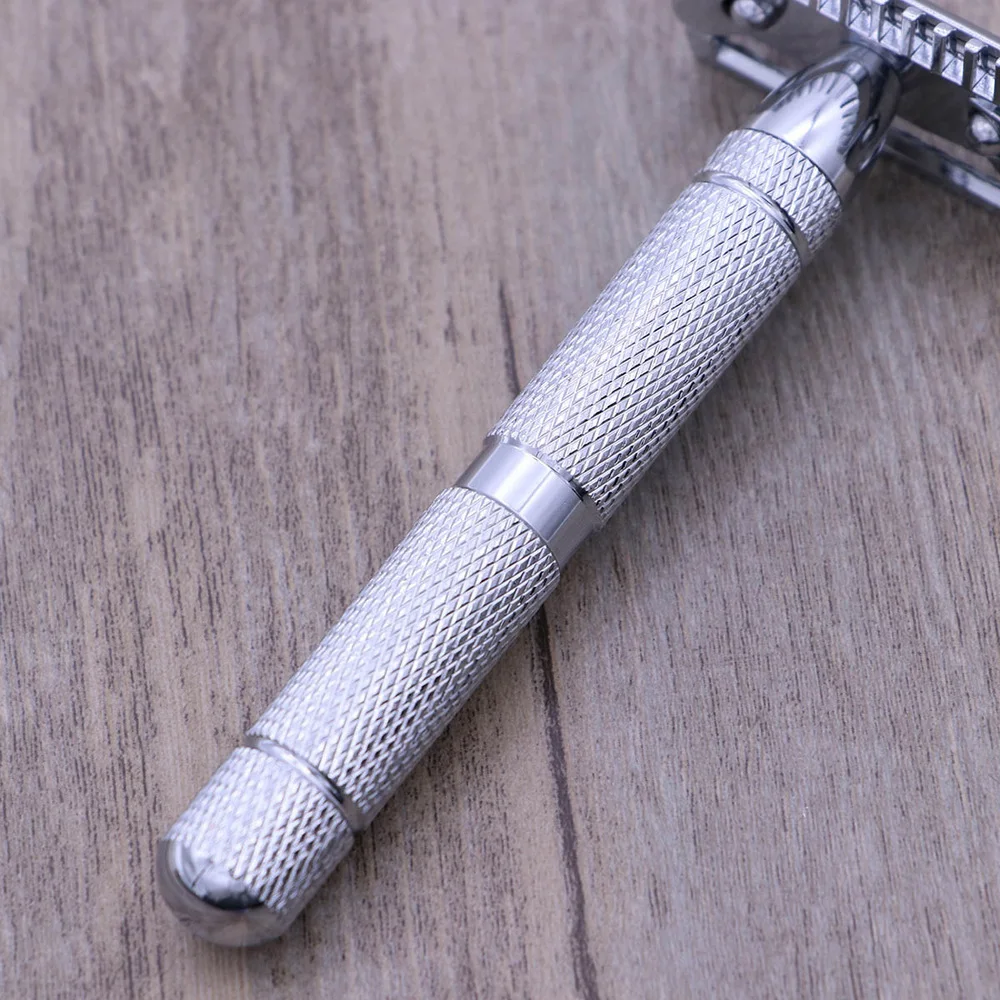 

Double Edge Safety Razor Stainless Steel Shaving Razor for Men (Pattern 1)