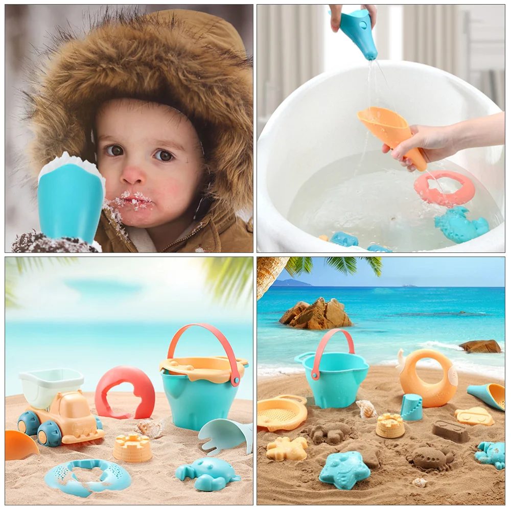 

1 Set of 14Pcs Children Beach Tools Bathing Sand Playing Toys Educational Toys
