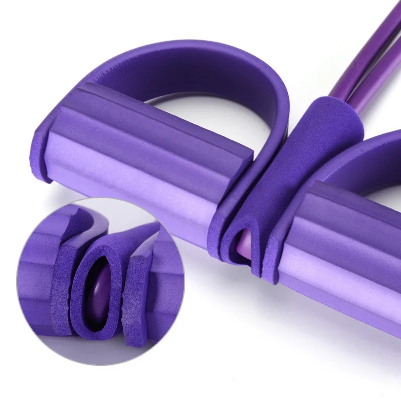 Четырехтрубчатые эластичные ленты для фитнеса латексный Педальный Тренажер ног