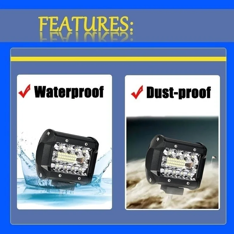 120 Вт налобный светильник светодиодный проекционный бар 12000 лм внедорожный