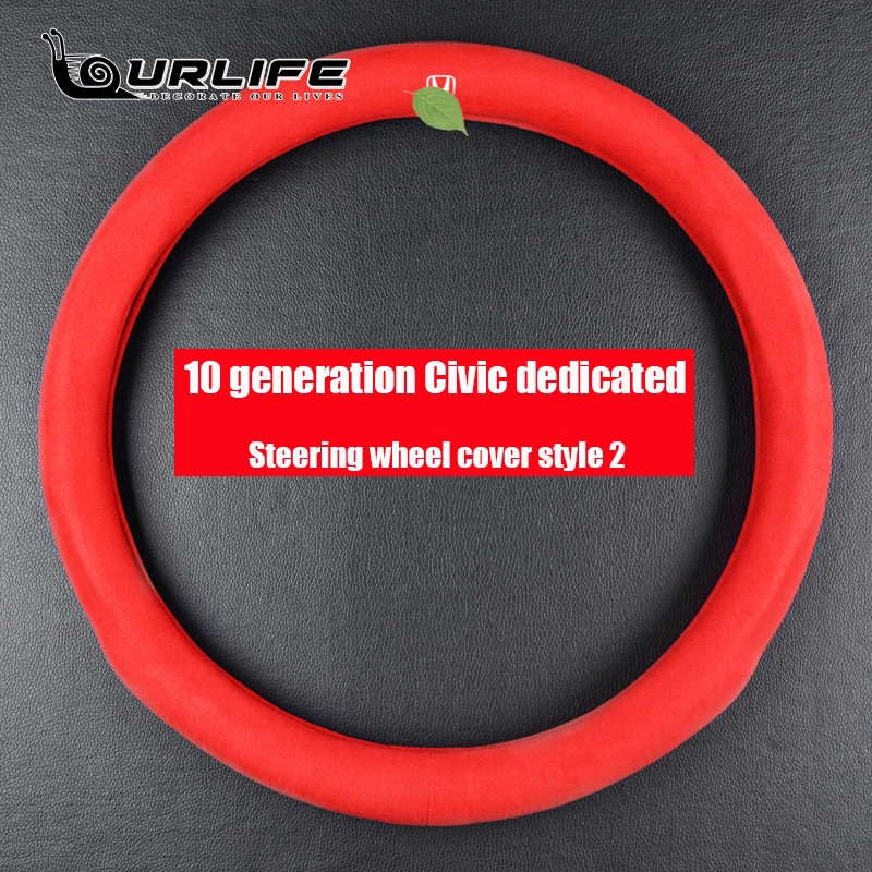 

Steering Wheel Cover Steering Wheel Cover Sport Style For Honda Civic 10th FC1 2016 2017 2018 2019 2020 2021 Car Accessories