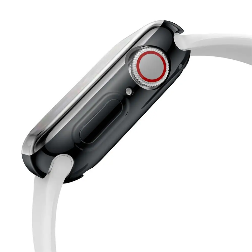 Гальваническая рамка из ТПУ бампер защита экрана чехол для IWatch серии 5 40/44 мм