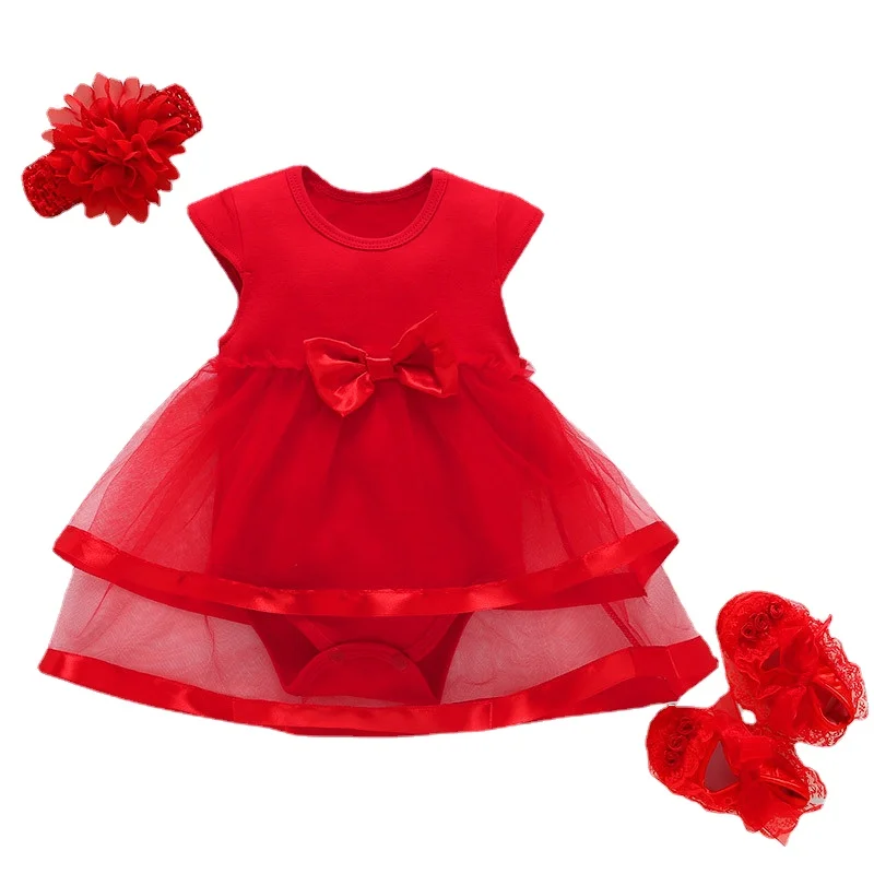 

Детский кружевной комбинезон, для новорожденных девочек, летняя одежда для детей, для вечеринки, дня рождения, принцессы, яркое платье для н...