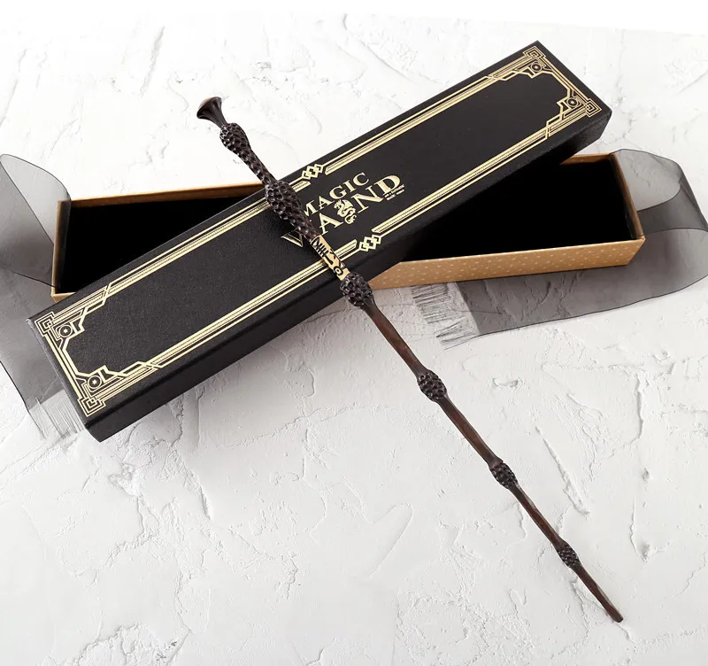 

24 Kinds Harrying Magic Wands Metal Core Cosplay Toys Ronn Wands Toys Ribbon Pottering Box Packing Kids Gifts Doloresed