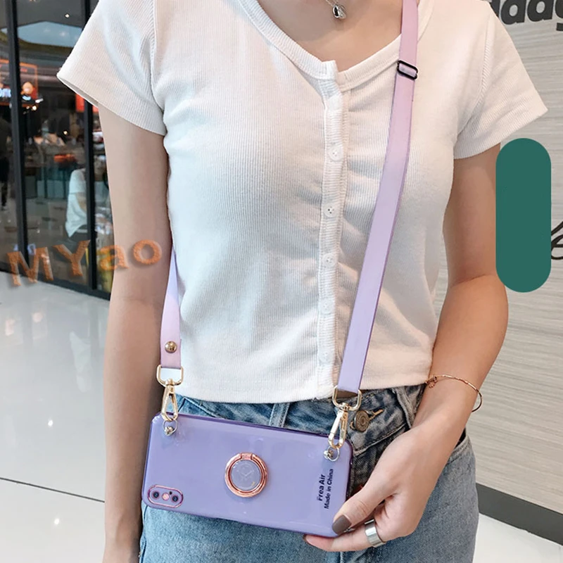 Чехол с ремешком через плечо для Xiaomi Redmi Note 5 7 7A K20 K30 Pro 5Plus Mi CC9 CC9E A1 A2 A3 Lite чехол