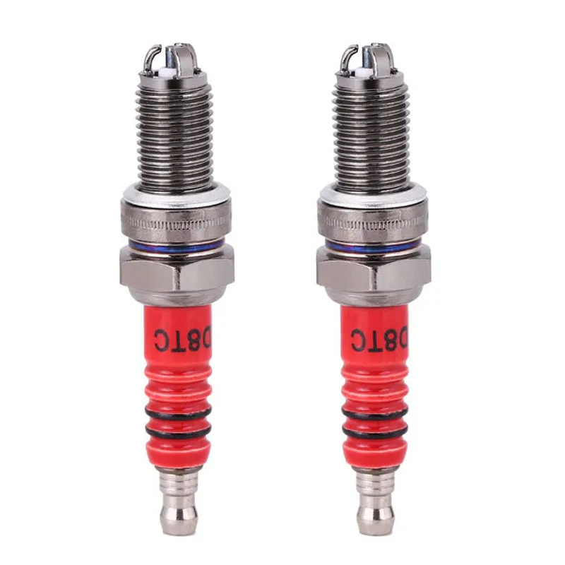 

2 Pcs 3-Electrode Spark Plug D8TC for 125Cc 150Cc 200Cc 250Cc Motorcycle Scooter ATV Quads
