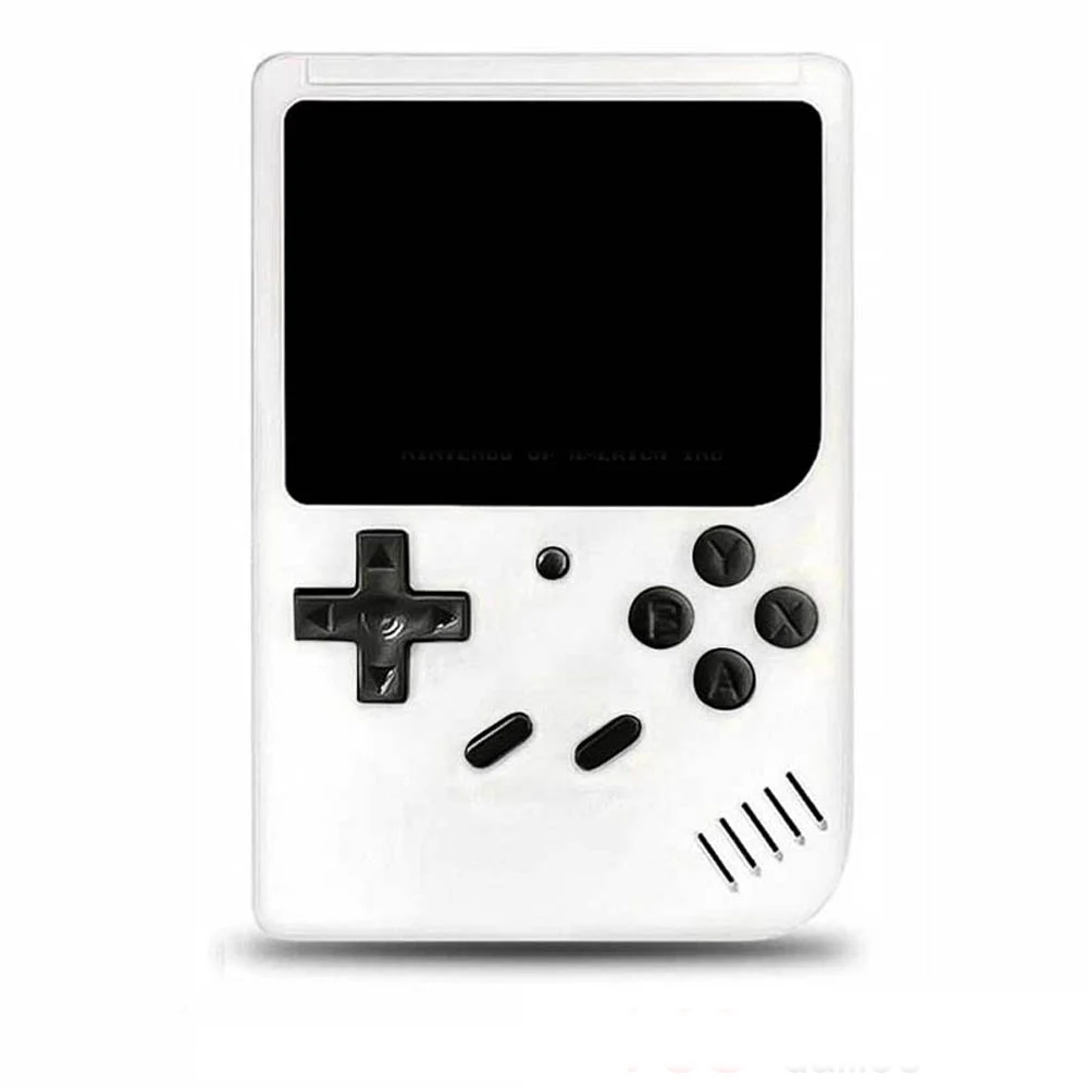 Ретро портативная мини портативная игровая консоль 8-Bit 2,8 дюймов цветной ЖК-дисплей Детский Цветной игровой плеер встроенные 400 игры - Цвет: White