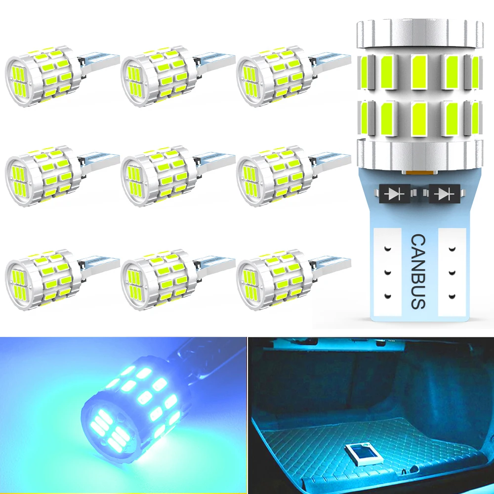 A Pack Canbus T10 W5W led bulbs No Error Led Interior Lights for Suzuki Grand Vitara SX4 Jimny Lexus is250 is200 gs300 rx330 | Автомобили