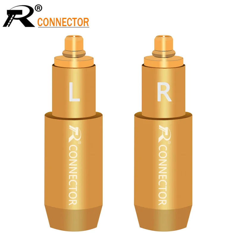 

10pcs/5pair MMCX Male Gold Plated Earphone Pin Plug for Shure ED5 SE535 Straight Shape DIY Connector Long Type Black/Gold/Silver
