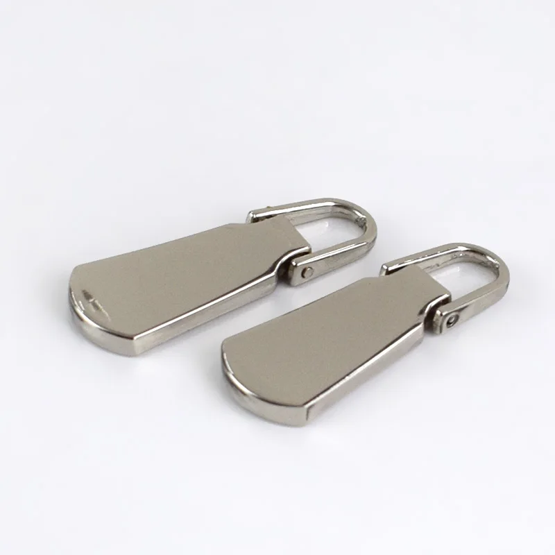 Silver 5 шт. съемные 5# металлические пуллеры на молнии для ползунков на молнии, комплекты для ремонта молний на молнии, язычки для рукоделия, аксессуары для шитья ZT101 - Цвет: Silver