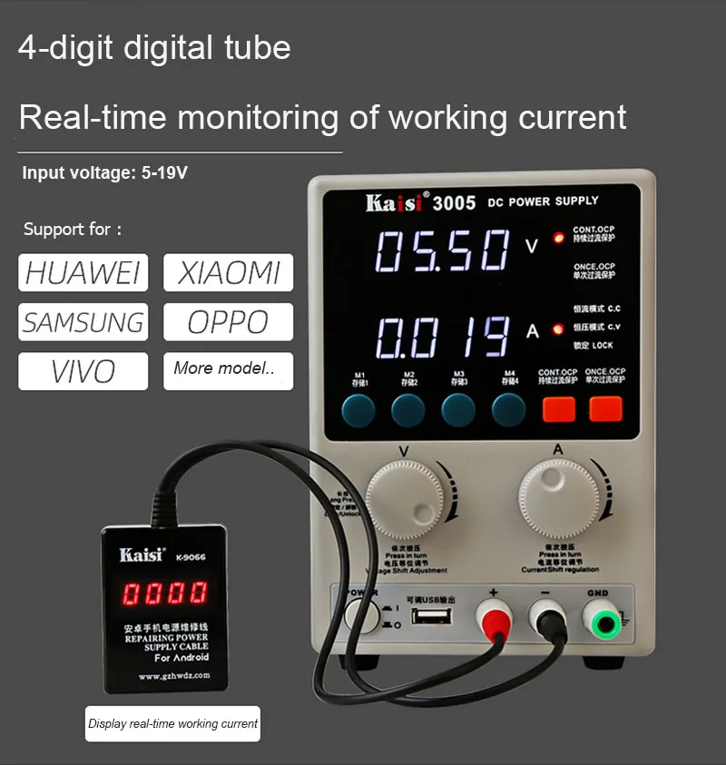 

For iPhone 6/7/8/X/XS MAX/11/11 Pro Max DC Power Supply Test Cable Phone Motherboard Service Cable For Samsung For Huawei Xiaomi