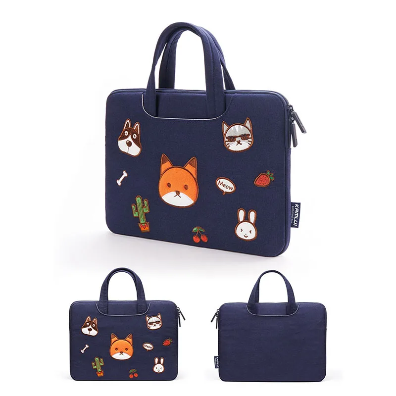 Fashion Womens Briefcases Portable Tablet Liner Bags 15 6 A4 Document Storage Pouch Office Travel Sundries Organize Handbag