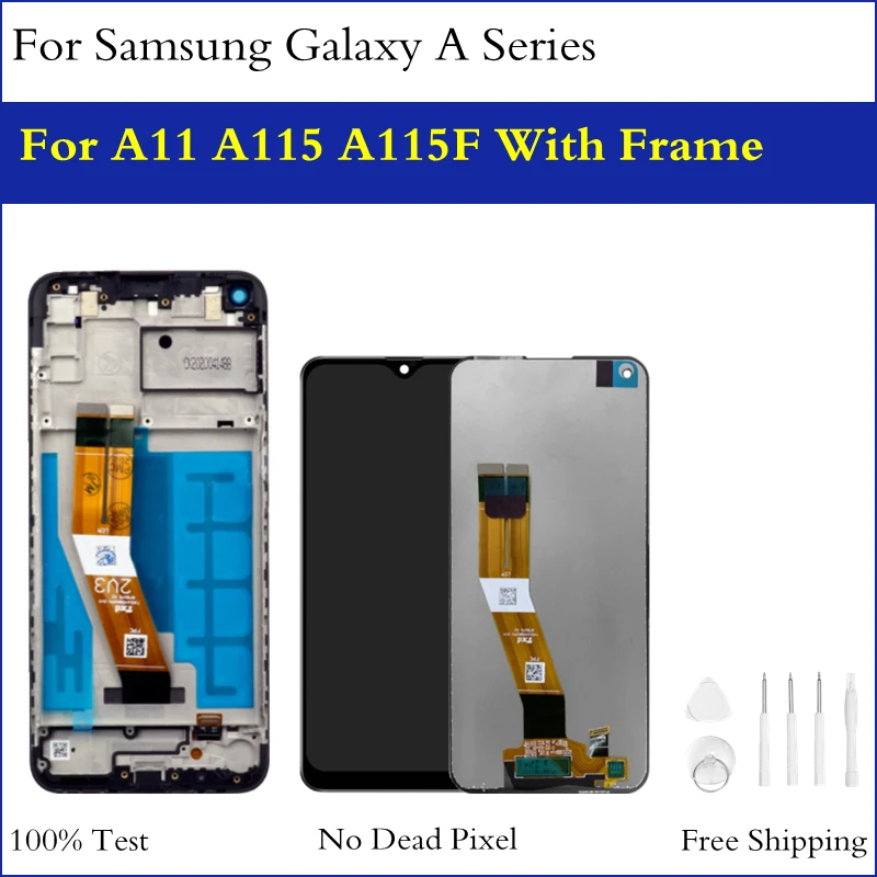 

Original IPS For Samsung Galaxy A11 A115 A115F LCD Display Touch Screen Assembly Replacement