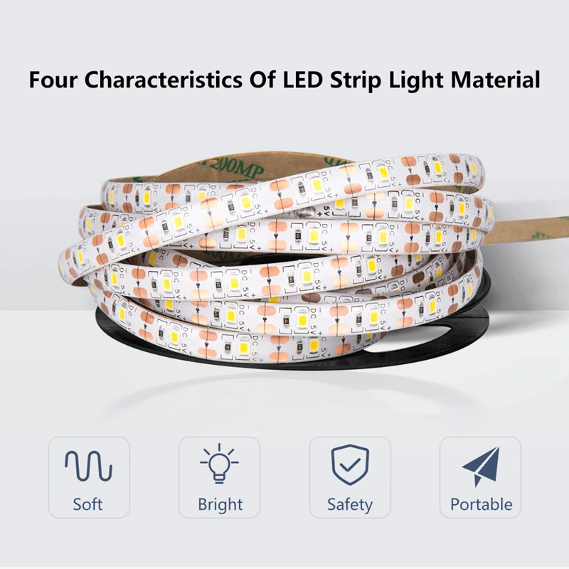 Светодиодный движения Сенсор шкаф светильник полосы USB Кухня лента