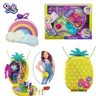 Карманные игрушки Polly, для девочек, для дома, автомобиля, для детей, карманные мини-куклы, игрушки для девочек, Коробка С Сокровищами для детей
