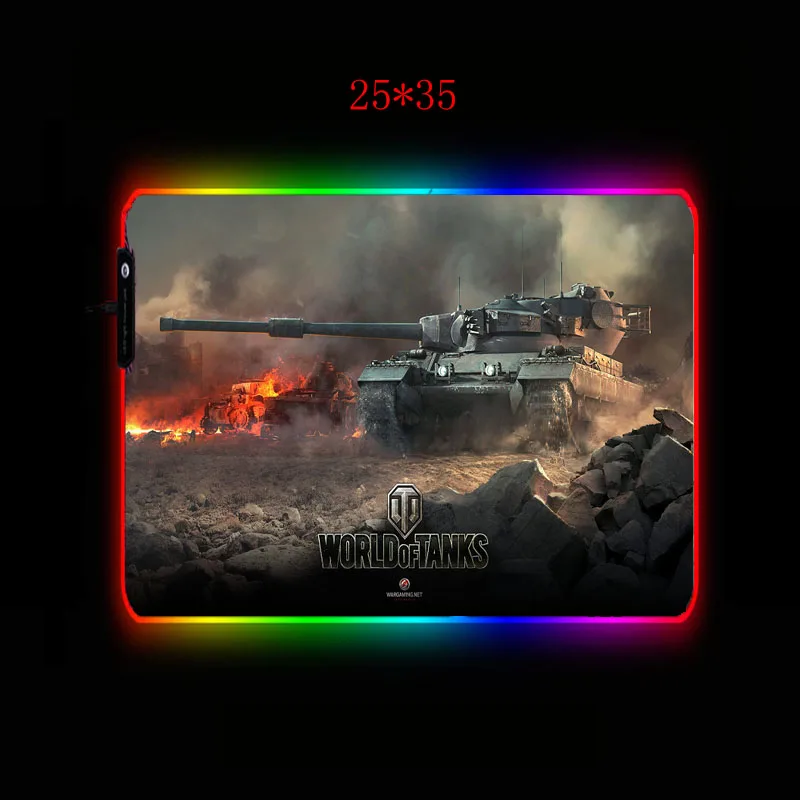 XGZ World of Tanks RGB большой игровые компьютерные наушники USB проводной светодиодный
