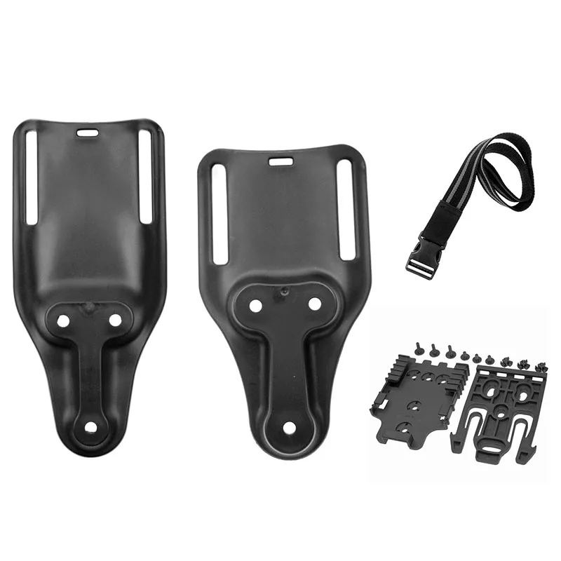 

Tactical Quick Locking System with QLS 19 22 Drop Thigh Leg Gun Holster Adapter for Glock 17 M9 P226 Belt Loop Platform
