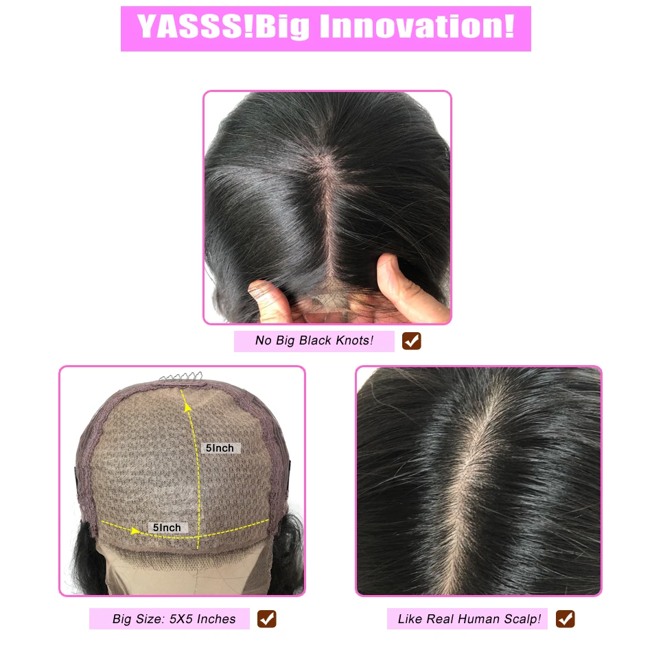 Парики из человеческих волос на шелковой основе плотность 180 5x5 | Шиньоны и парики