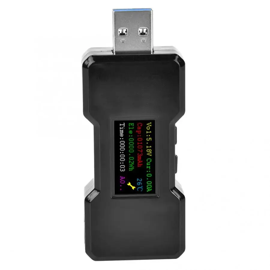 ЖК дисплей USB 3 0 детектор Емкость тестер напряжение измеритель тока батарея часы