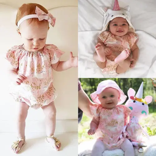 2018 Новый розовый комбинезон с цветочным принтом милое платье принцессы для