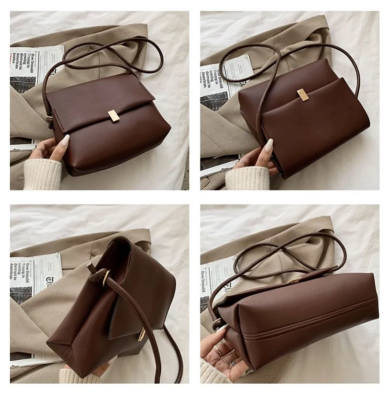 

Winter Vintage Womens Handbag Designers Luxury for Ladies Shoulder Bags Female Fashion Brand Crossbody Messenger Bag Sac