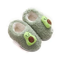 fashion winter baby boys girls cotton shoes toddler warm non slip cute cartoon fruit home shoes 1 6 year old indoor avocado slip