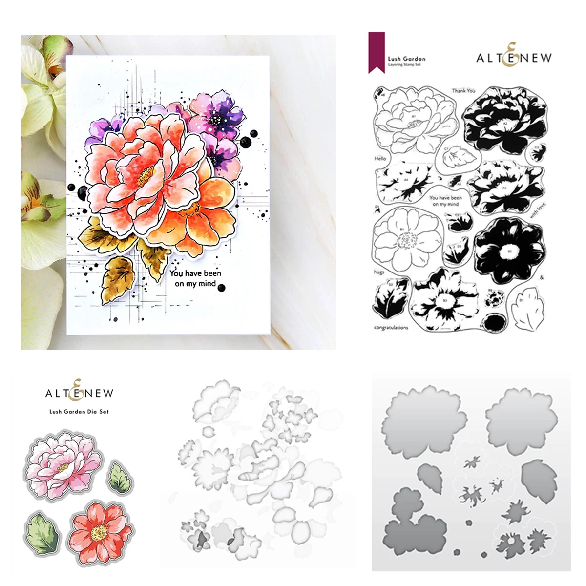 

Lush Garden New Metal Cutting Dies Stamps Stencil For 2021 New Scrapbook Diary Decoration Embossing Template DIY Greeting Card