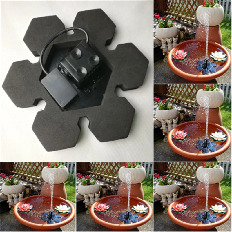 Новое поступление Автоматический водяной насос на солнечной батарее для фонтана