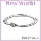 Женский браслет из серебра 2021 пробы, с бусинами