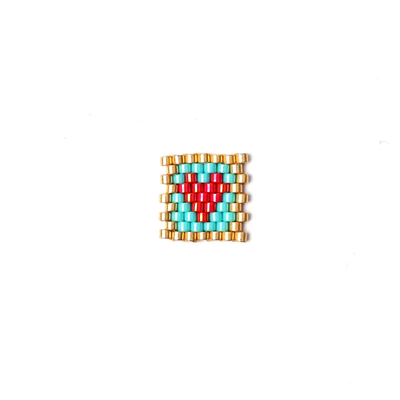 FAIRYWOO 50 шт./лот подвеска в виде красного сердца Миюки ожерелье и браслет из бисера