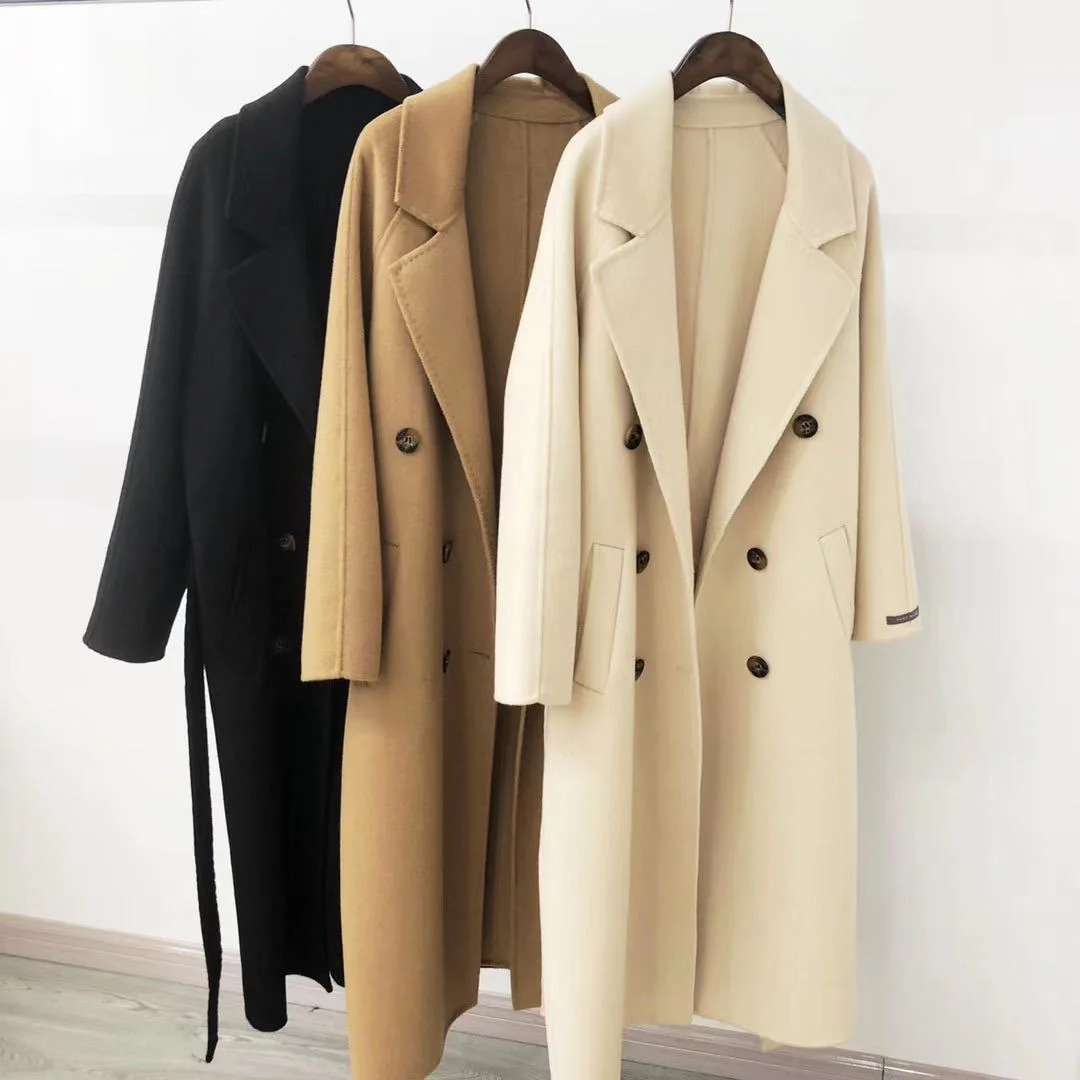 

2020 winter new wool coat long knee wool coat