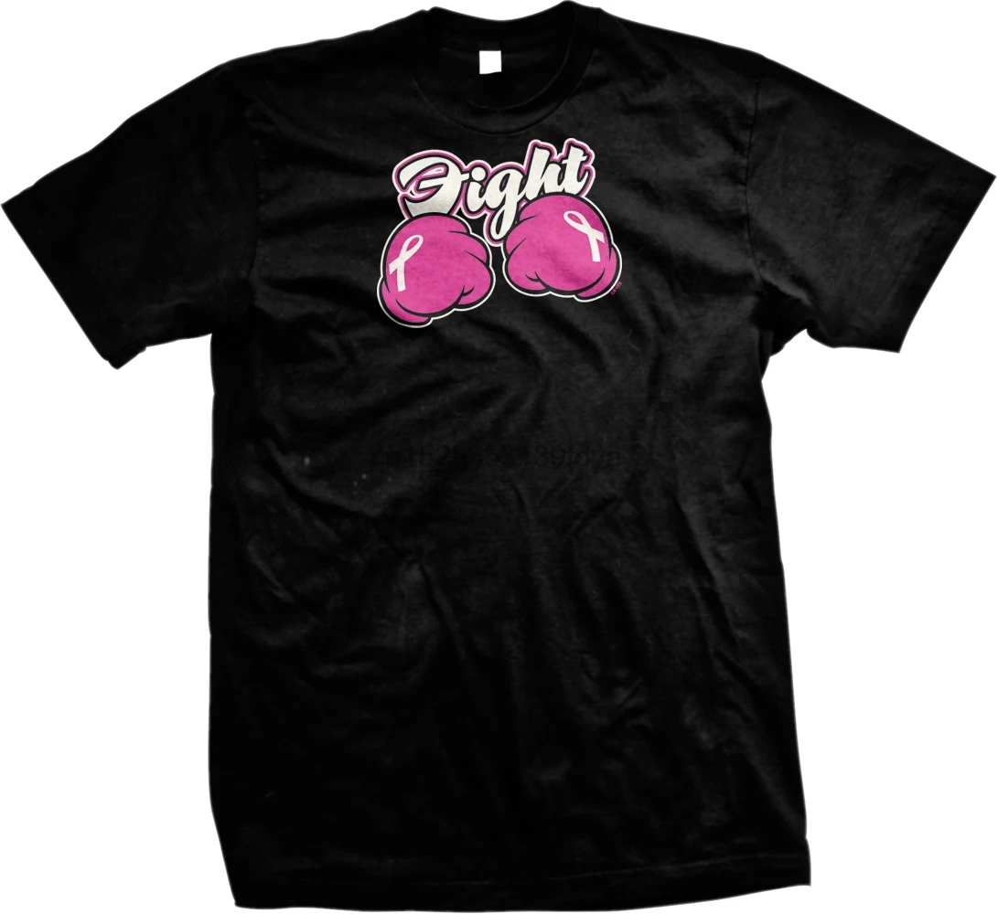 Модная мужская футболка для борьбы с раком груди розовые боксерские