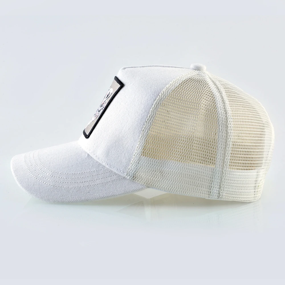 Кепка мужская в стиле хип-хоп с вышивкой снежный барс хлопчатобумажные бейсболки