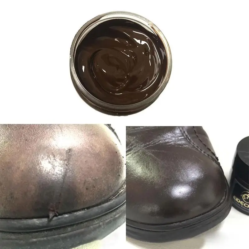 

Leather Repair Filler Compound Leather Shoe Boot Polish Rich Glossy Shine Wax Liquid Protection Nourishes Shoes Repair Cream