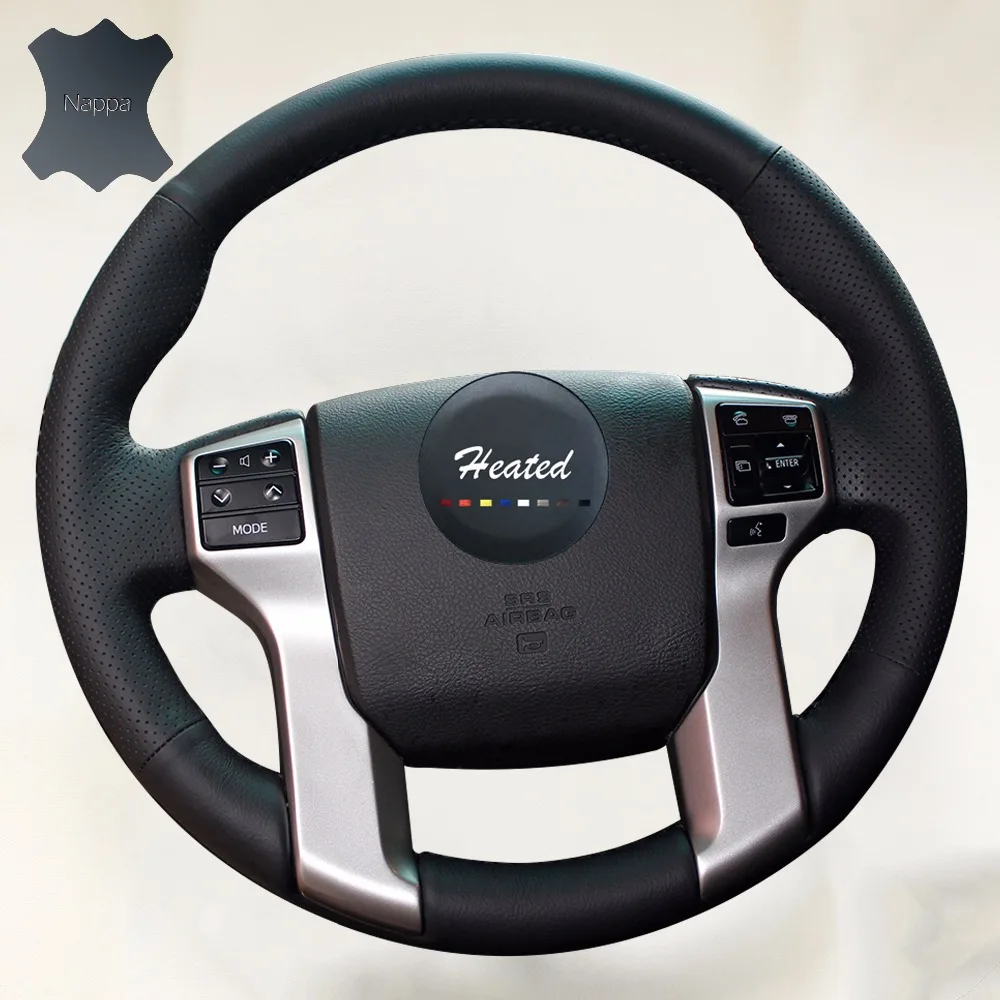 Наппа кожаный чехол на руль для Toyota Land Cruiser Prado 2010 2015 Tundra Tacoma 4 runner braid руль|leather steering