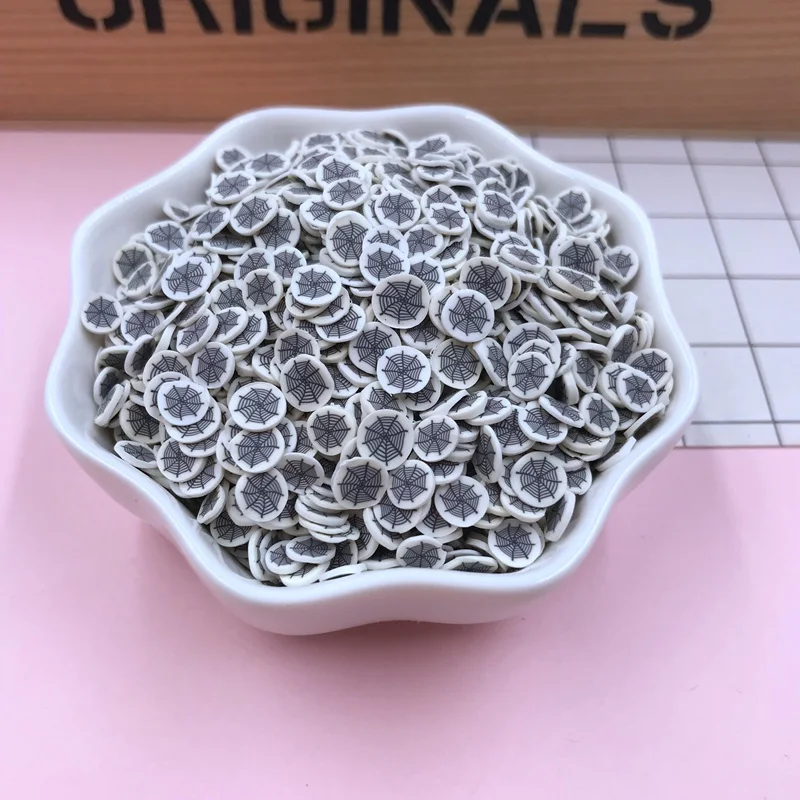 50 г/лот хит продаж глина кукуруза слайсы паука Хэллоуин сбрызгивание для