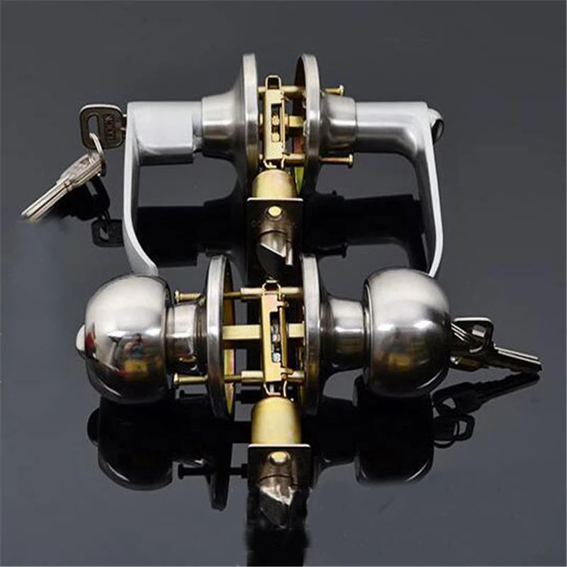 Домашние дверные замки круглый шар ручка для двери набор ванная комната замок с