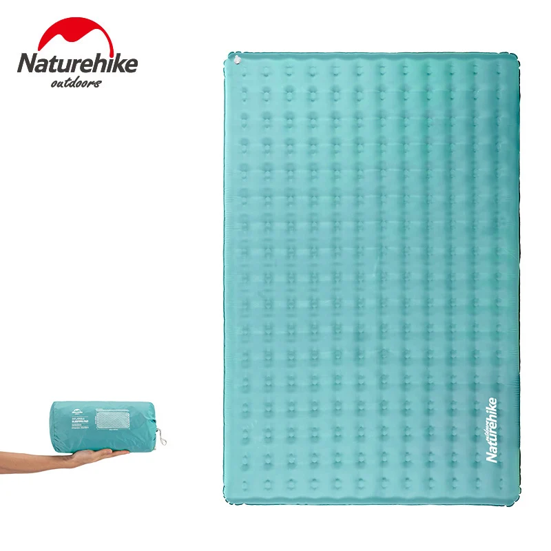 Надувной туристический коврик NatureHike на 2 человек портативный воздушный матрас