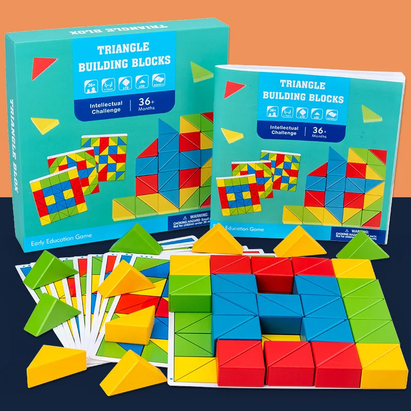 

Montessori Wooden Blocks Logical Thinking Training Parent-Child Interaction Learning Toys Kids Puzzle Jigsaw Educational Toys