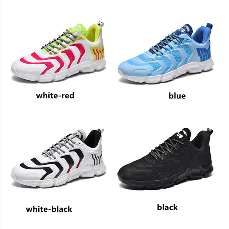 SMS Men Shoes Sneakers Popcorn Sole Running Shoes Light and Breathable Casual Shoes Walking Tennis Sports Lace up Sneakers