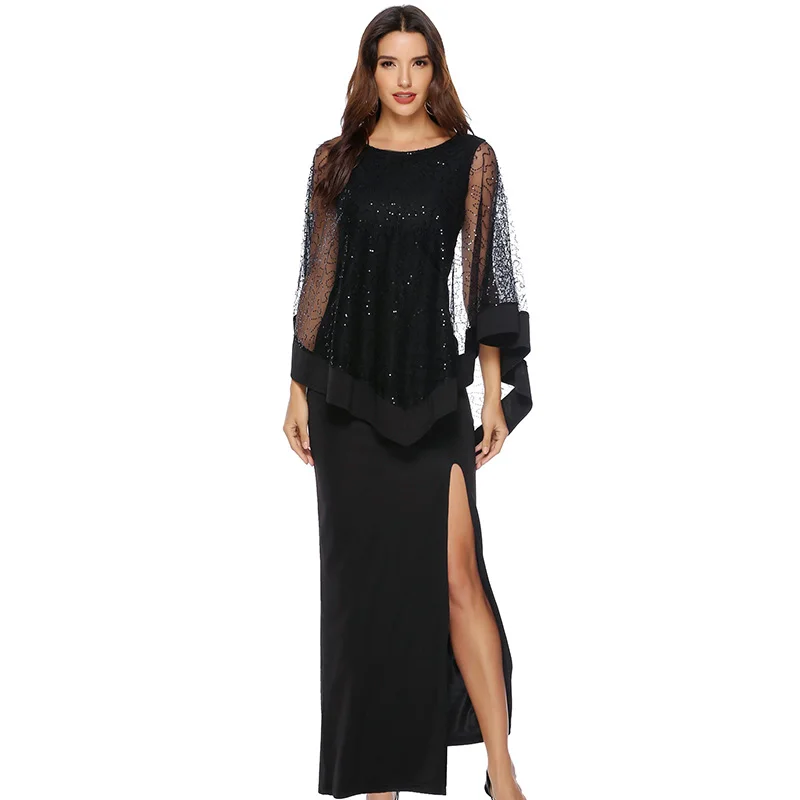 Элегантное Черное официальное платье для выпусквечерние вечера женское