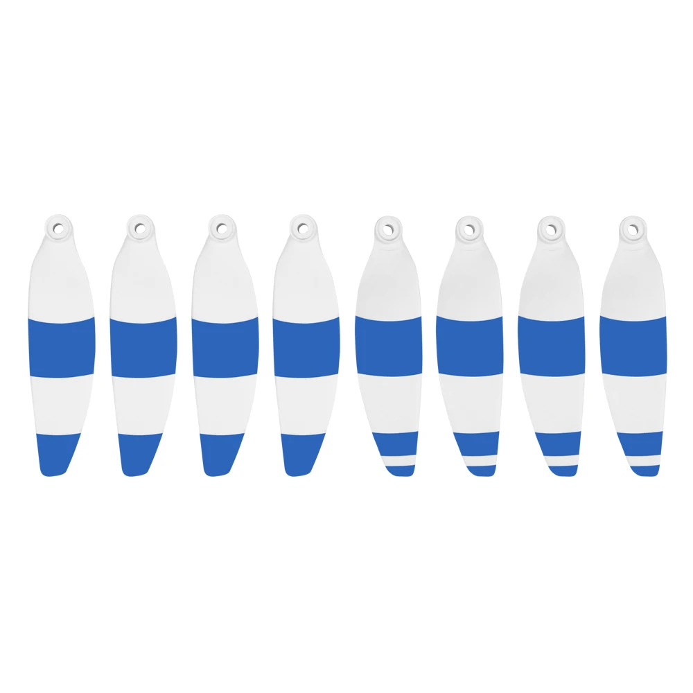 White Blue 8 шт. легкие 4 пары пропеллеров 4726F складные низкие шумовые аксессуары для DJI Mavic Mini Drone аксессуары - Цвет: White Blue