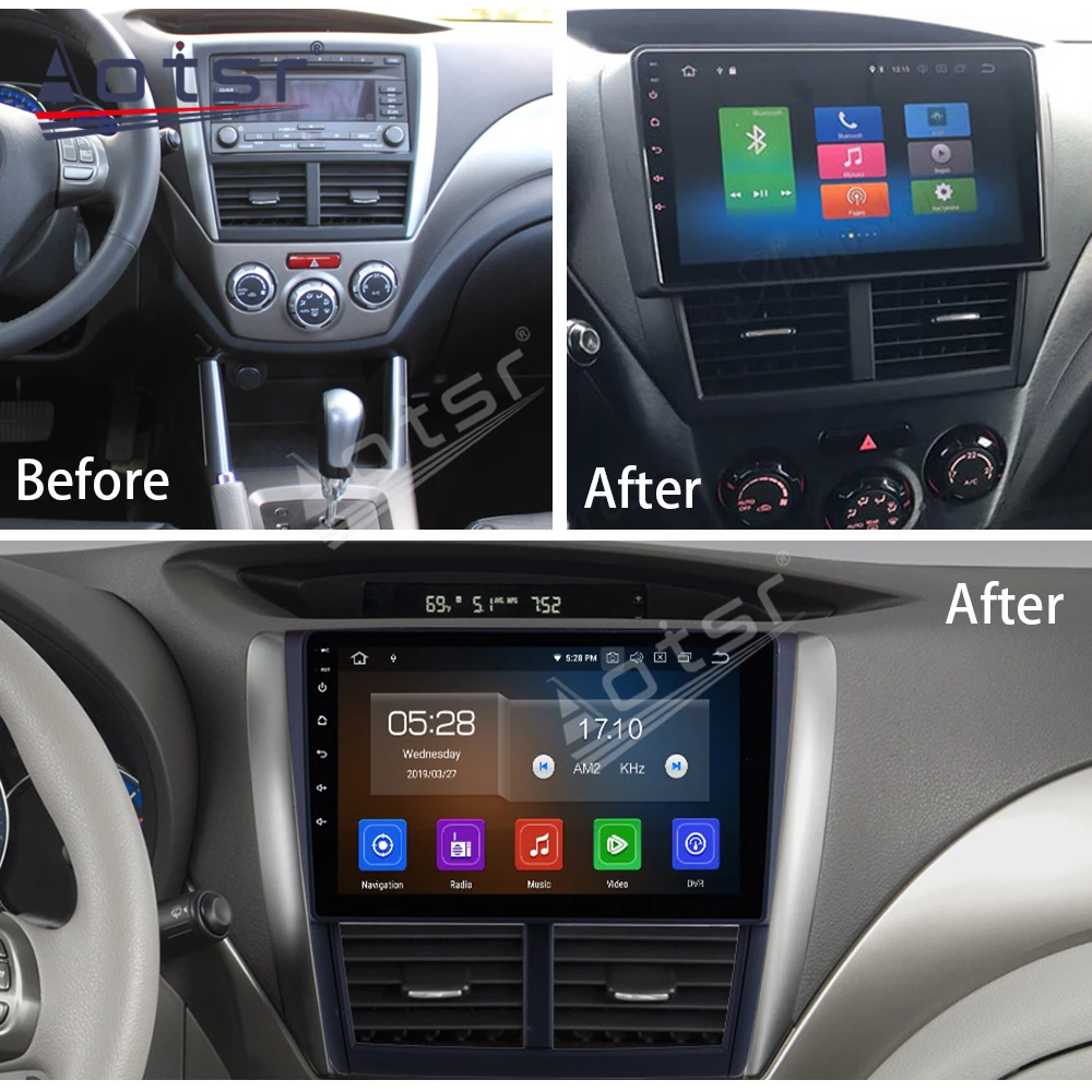 

6 + 128G Carplay мультимедийный стерео Android плеер для Subaru Forester 2008 2009 2010 2011 2012 2013 GPS Navi автомобильное радио головное устройство