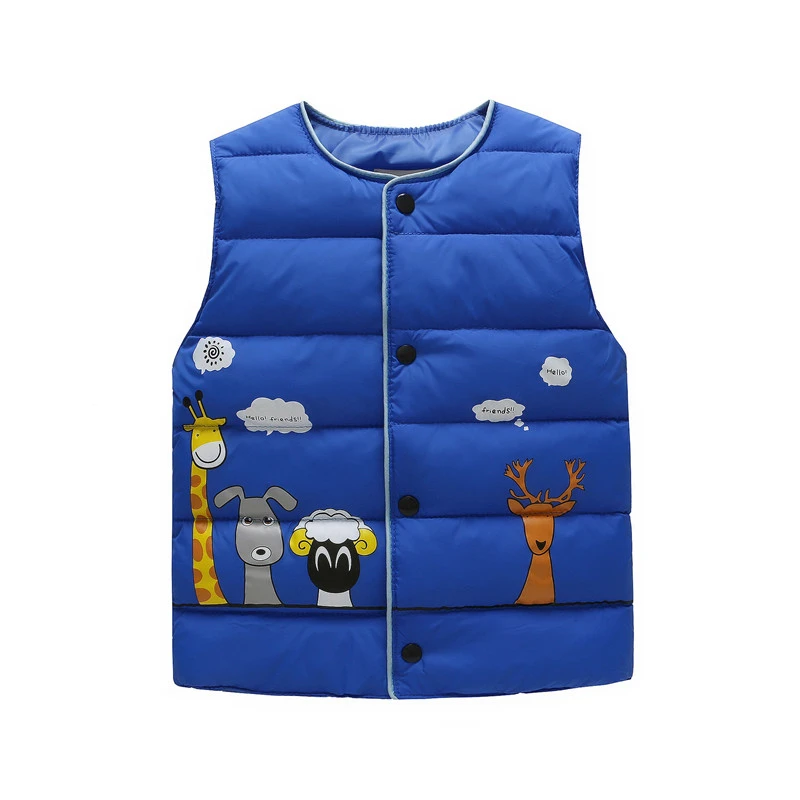Детский жилет LILIGIRL хлопковая безрукавка для мальчиков и девочек на осень зиму