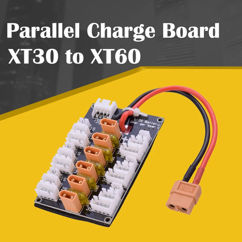 1S 3S XT30 Plug Lipo батарея параллельная зарядная плата с 6 шт. до XT60 RC Battery Balance Charge