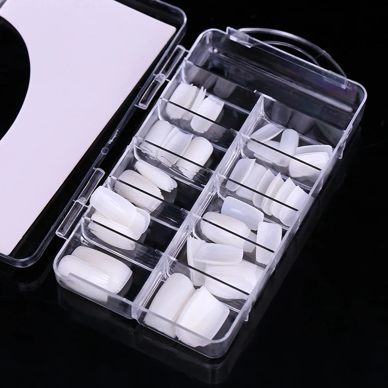 New Manicure Nail Tips For Practice 100PCS Art Equipment Hand Flexible Fake Human Fingers Personal Trainer | Красота и здоровье