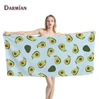 Красивое банное полотенце DARMIAN с изображением авокадо, мультяшное полотенце из микрофибры для пляжа и душа для детей и взрослых, флисовые плюшевые одеяла toalla